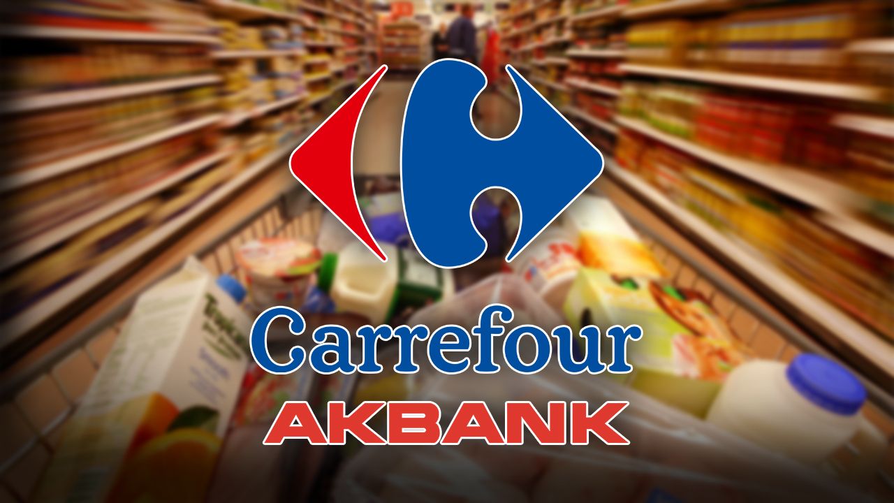 Akbank'tan hafta sonu sürprizi! CarrefourSA market harcamalarına 100 TL hediye edilecek!