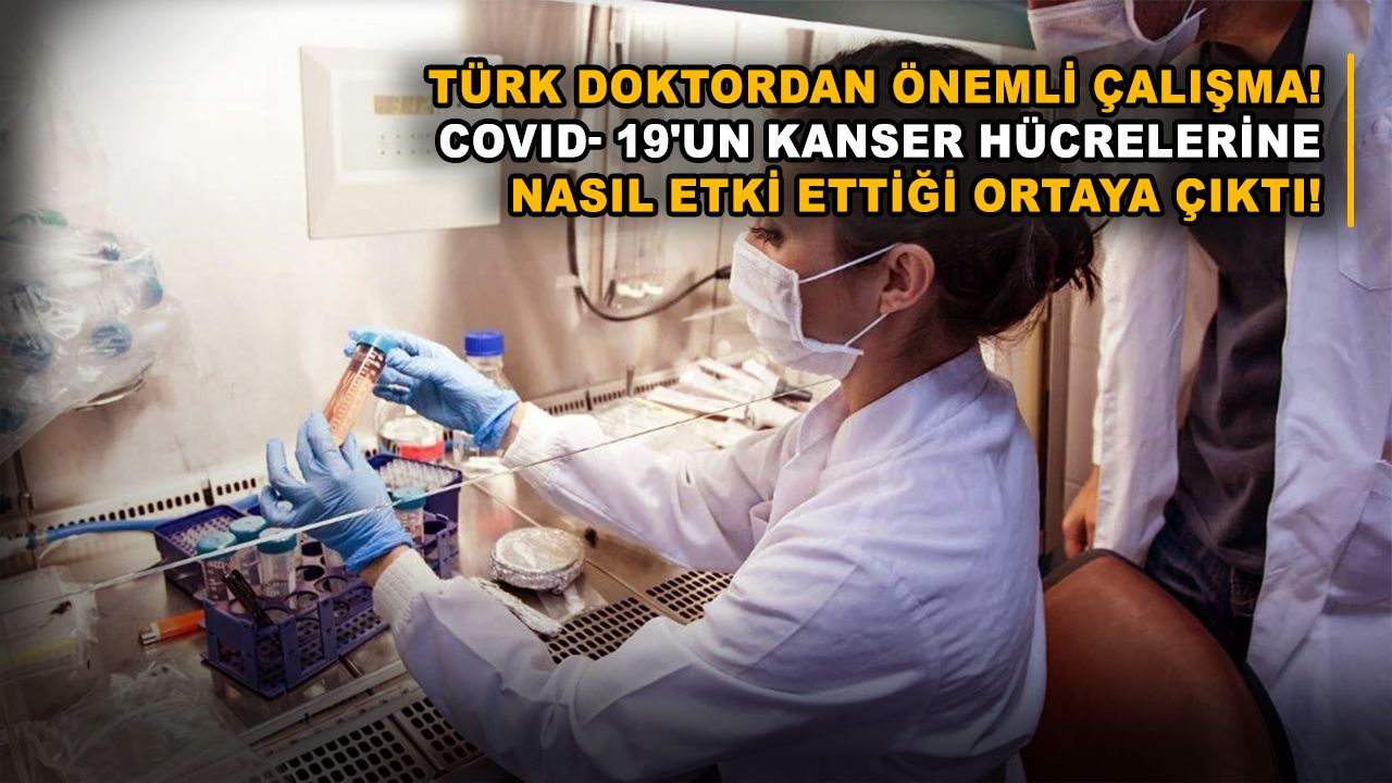 Türk doktordan önemli çalışma! Covid- 19'un kanser hücrelerine nasıl etki ettiği ortaya çıktı!